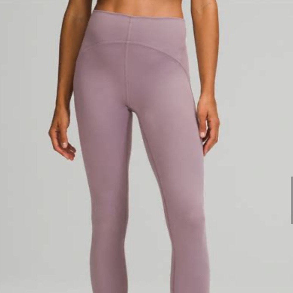 LULULEMON INSTILL HR TIGHT 25” LUXE SOFT FOUR-WAY STRETCH IN GRAY LAVENDER SZ 6